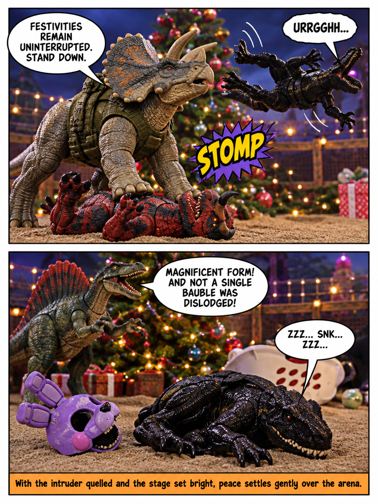 Holiday Havoc: Trike vs Carnoraptor (page 4 of 4)