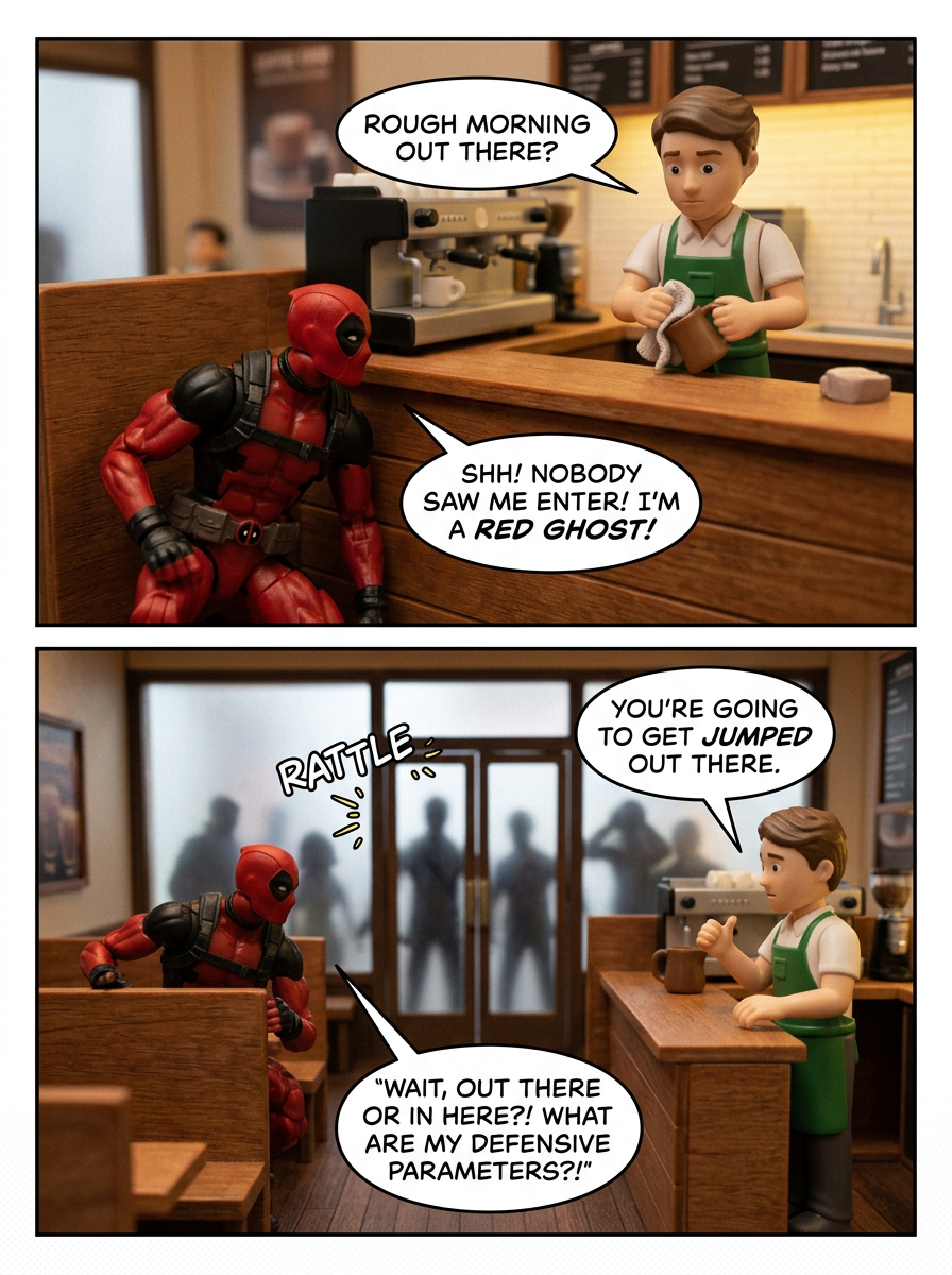 Deadpool and the Coffee Shop Warning (page 2 of 4)