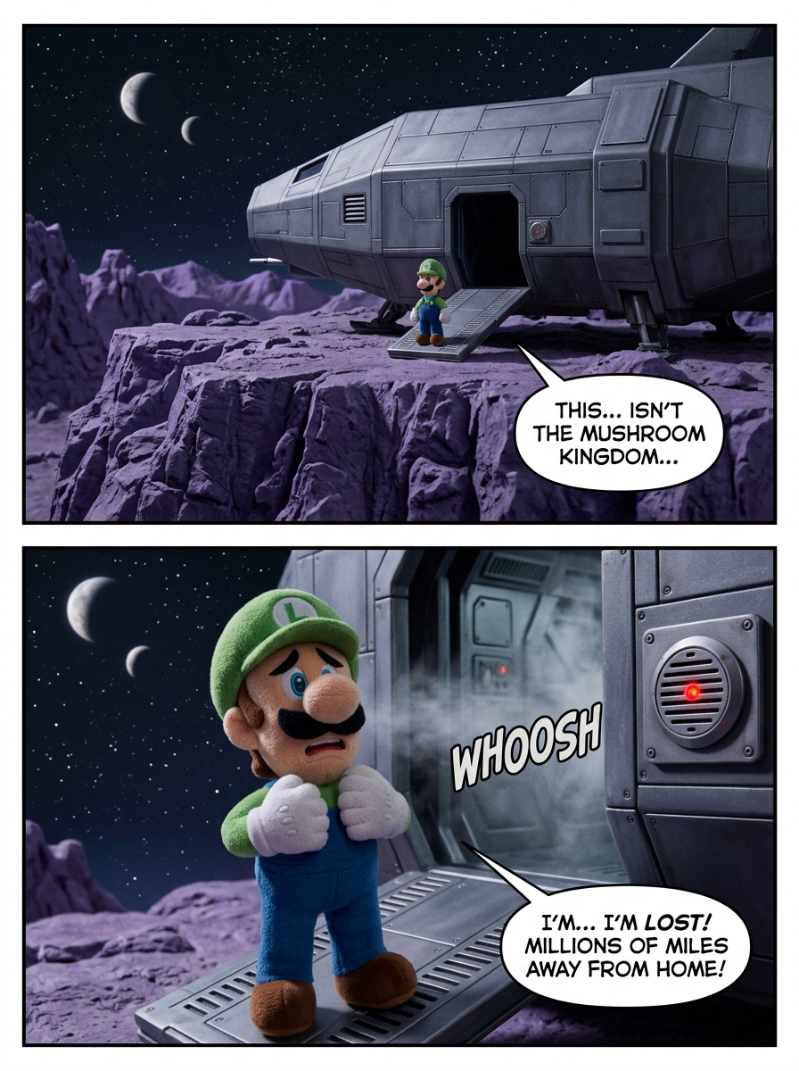 Luigi in space part 1 (COMIC) (page 2 of 4)