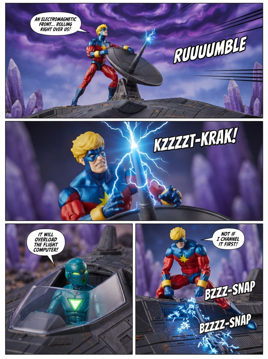 Captain Marvel  -   Signal Through the Storm  - Comic Story  ; part 18 (page 3 of 4)