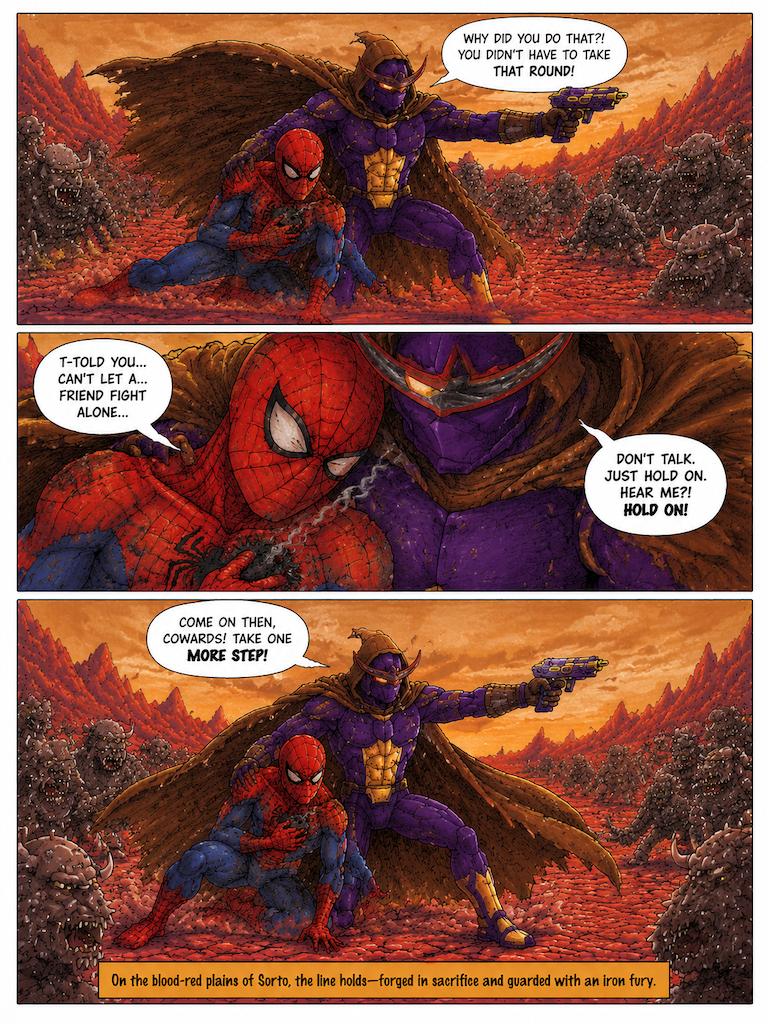 A Shield Between Friends guys spider mans not injurd as much as the pink ranger (page 4 of 4)