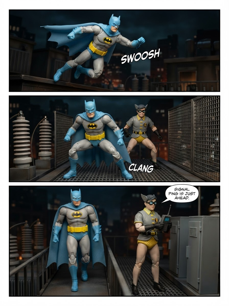 Batman 🦇Vs Nite Owl 🦉-  Decoy at the Substation - 💬Comic Story ;part7 (page 2 of 4)