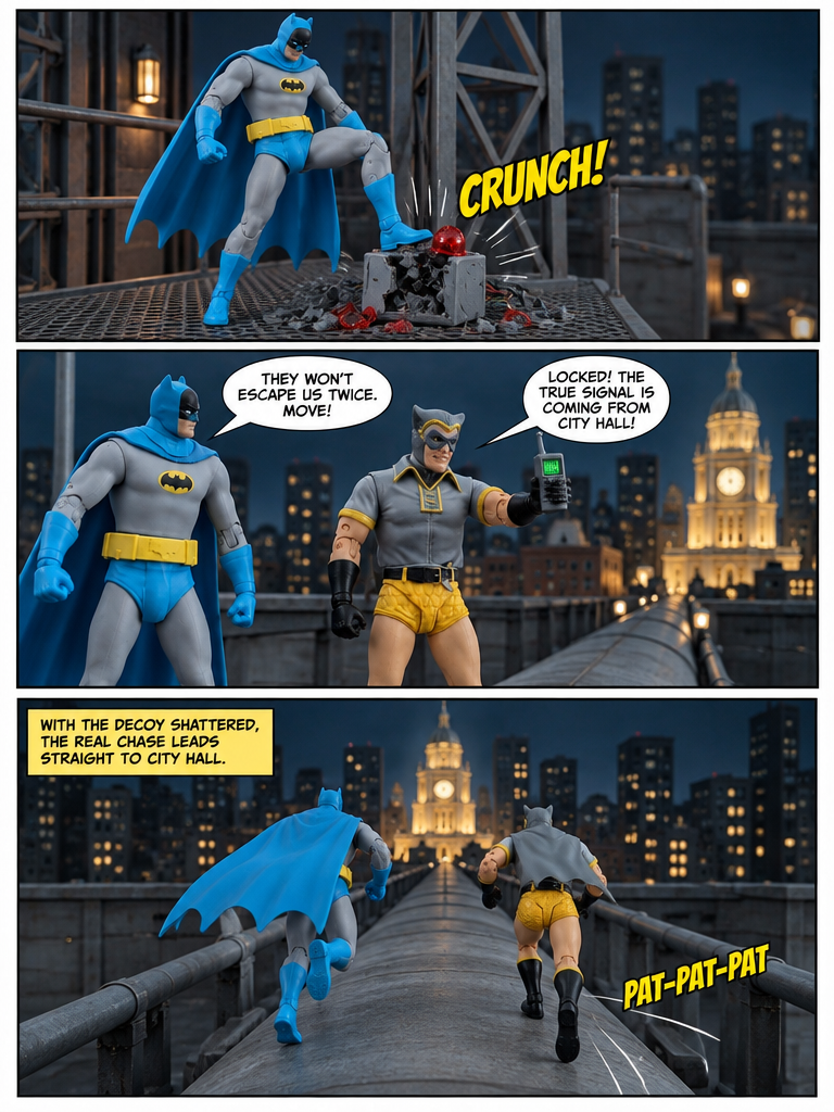 Batman 🦇Vs Nite Owl 🦉-  Decoy at the Substation - 💬Comic Story ;part7 (page 4 of 4)