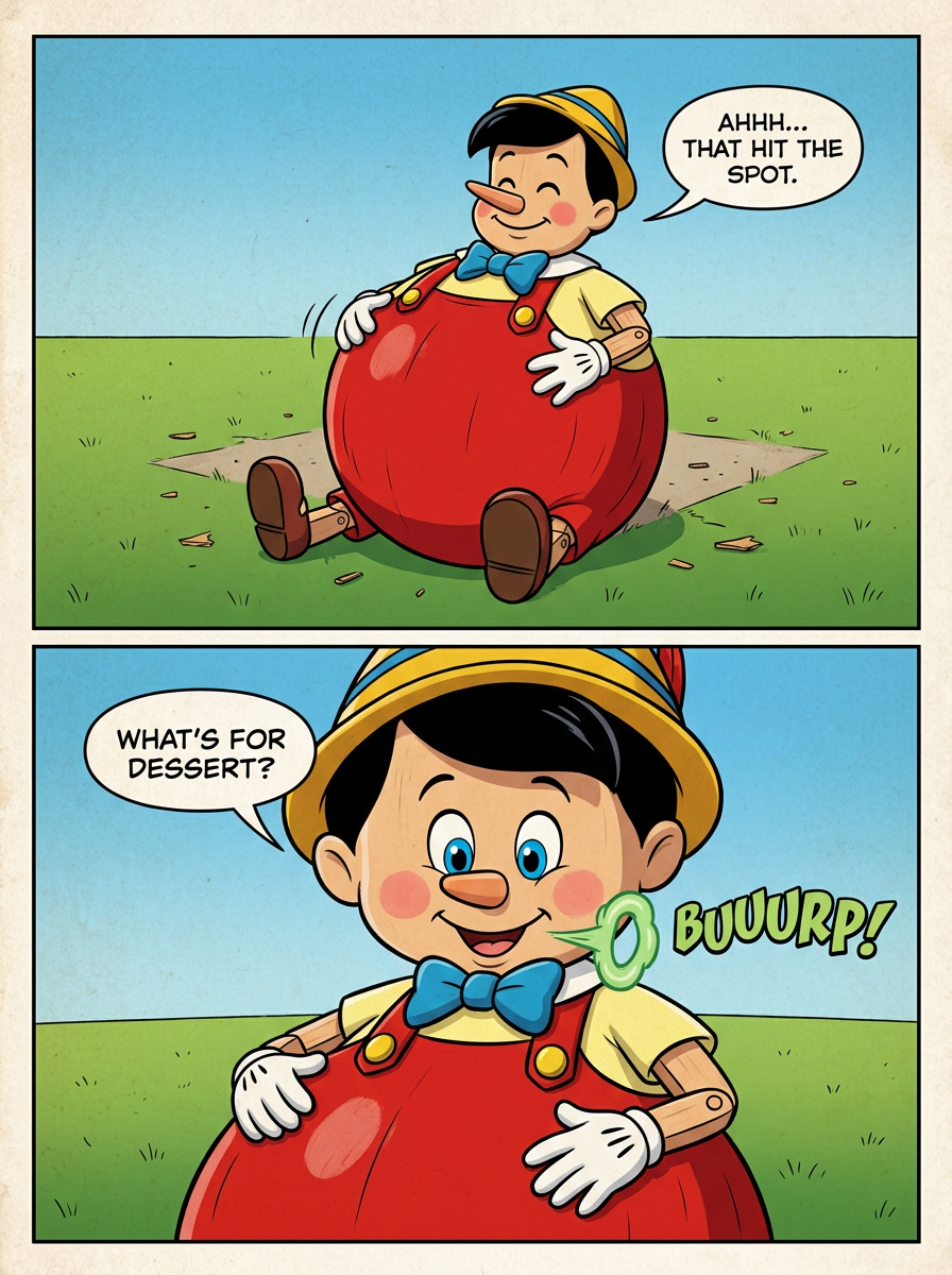 Pinocchio's Bottomless Appetite (page 4 of 4)