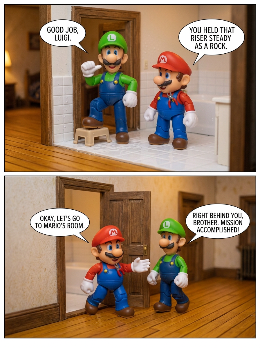 Mission Complete in the Bathroom (page 4 of 4)