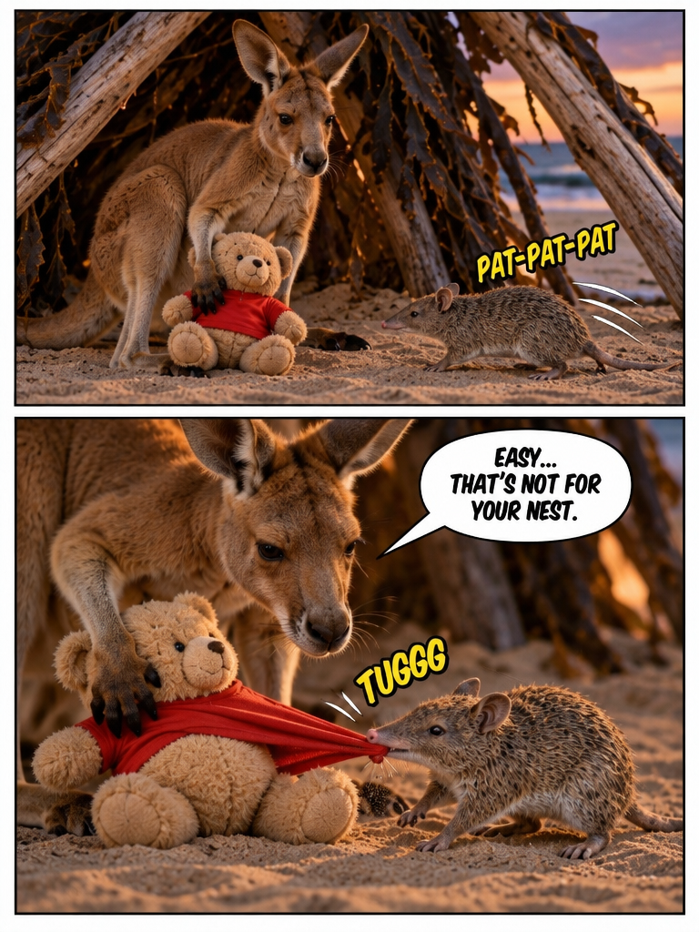 Night Visitor at the Dune Shelter (page 3 of 4)