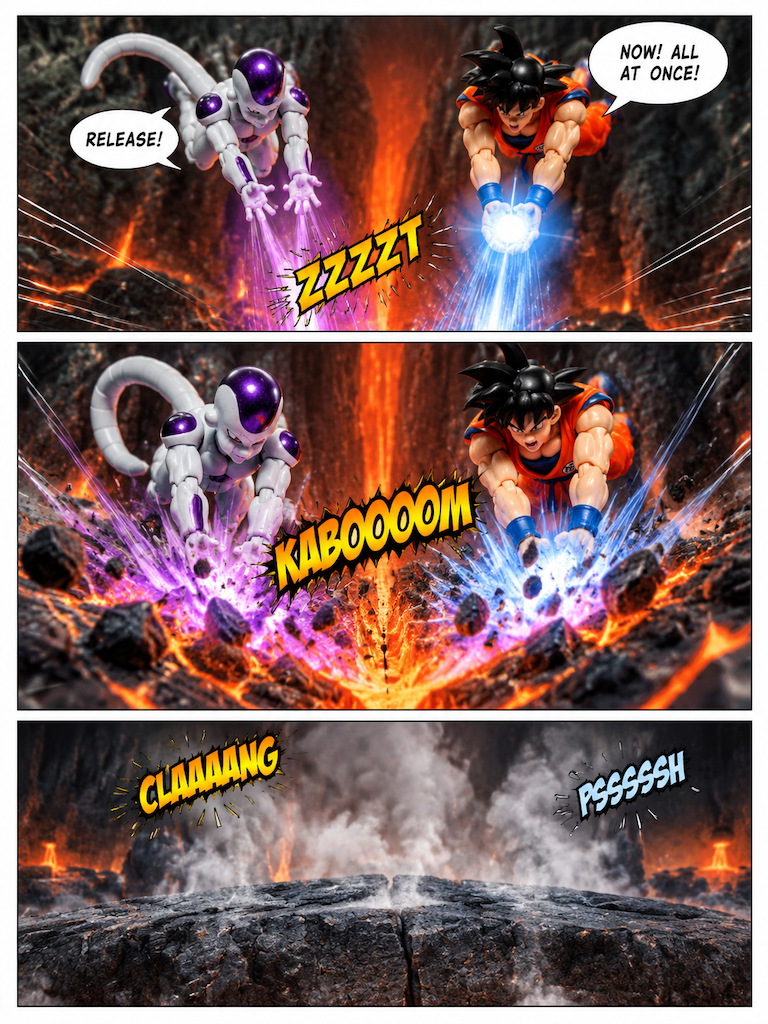 Descent into the Magma Rift: Goku vs Frieza (page 3 of 4)