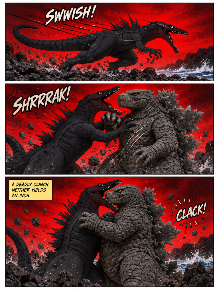 legendary Godzilla versus blood bath Godzilla (page 2 of 4)