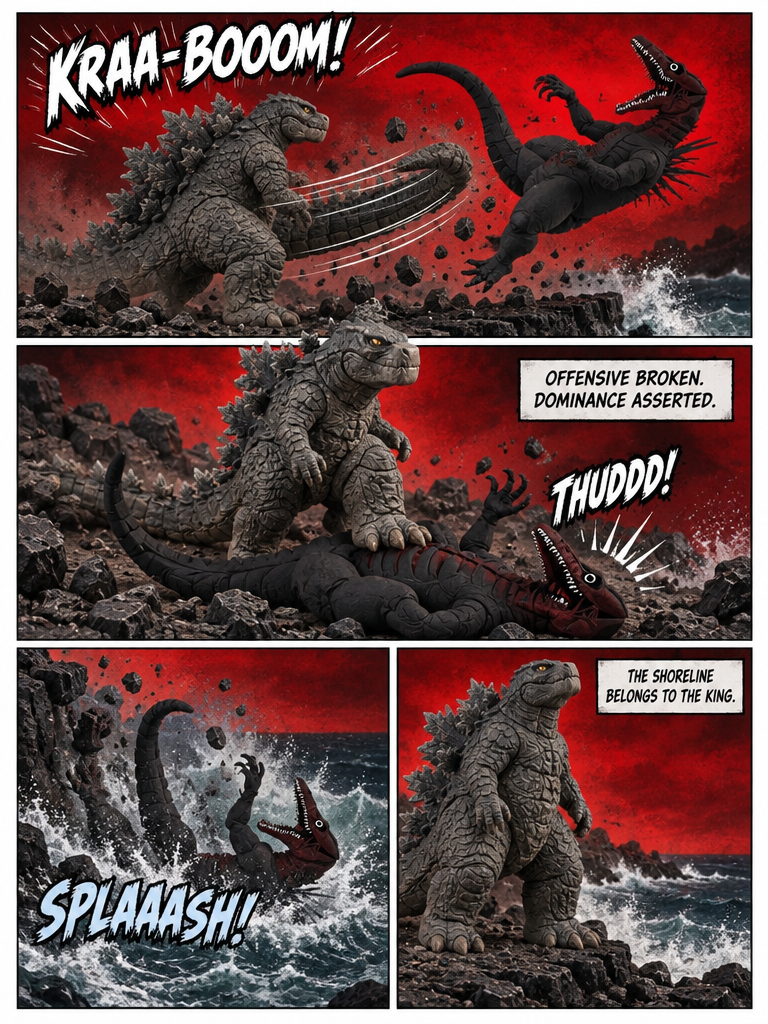 legendary Godzilla versus blood bath Godzilla (page 4 of 4)
