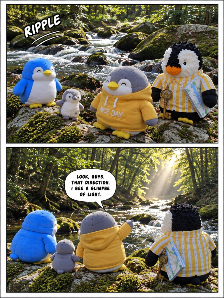 Three Penguin Siblings: The Light by the River (page 1 of 4)