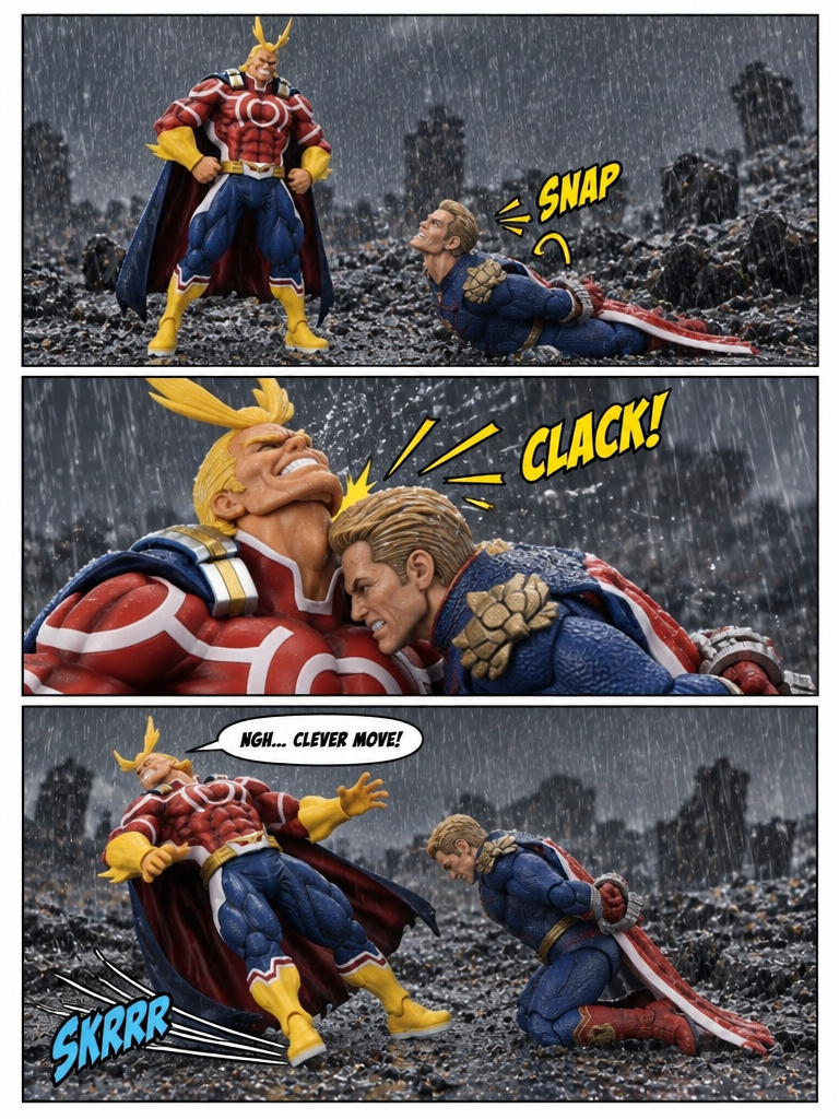 All Might vs Homelander πͺπΌ Humiliated Retreat π¬ Comic Story part 6 (end) (page 1 of 4)