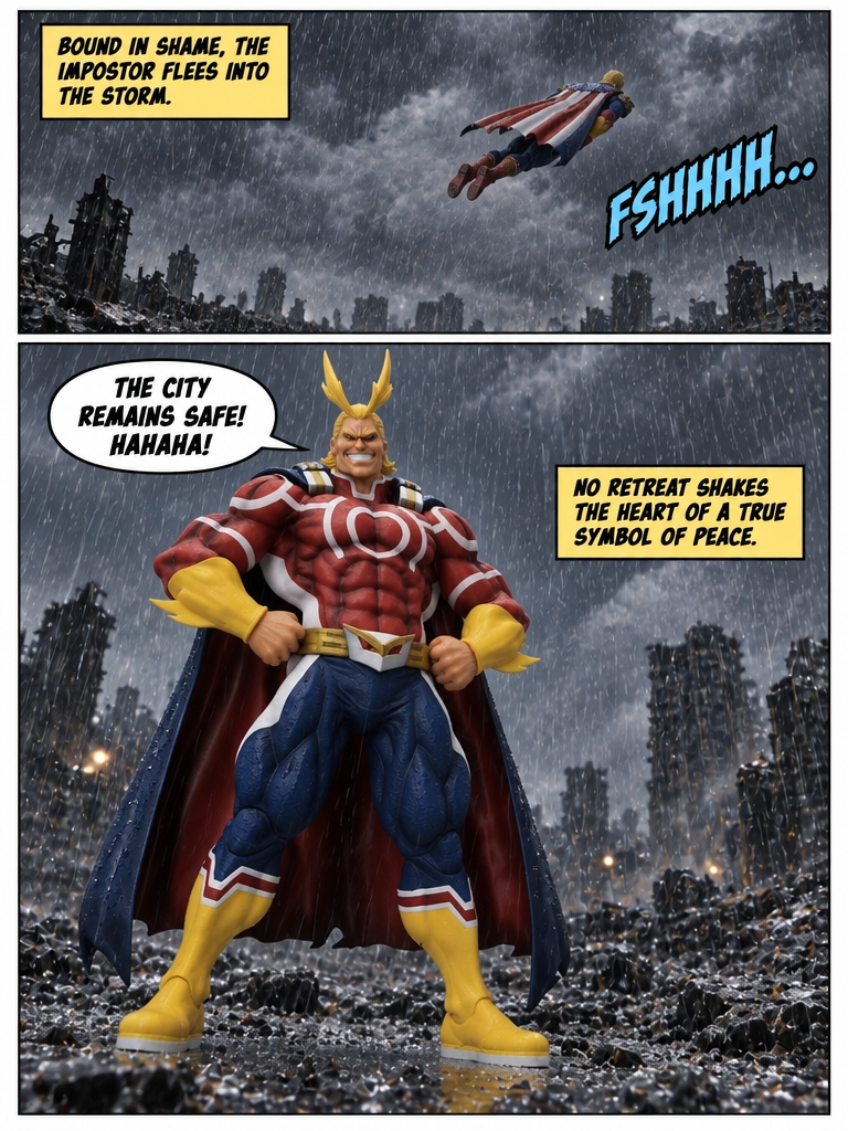All Might vs Homelander πͺπΌ Humiliated Retreat π¬ Comic Story part 6 (end) (page 4 of 4)