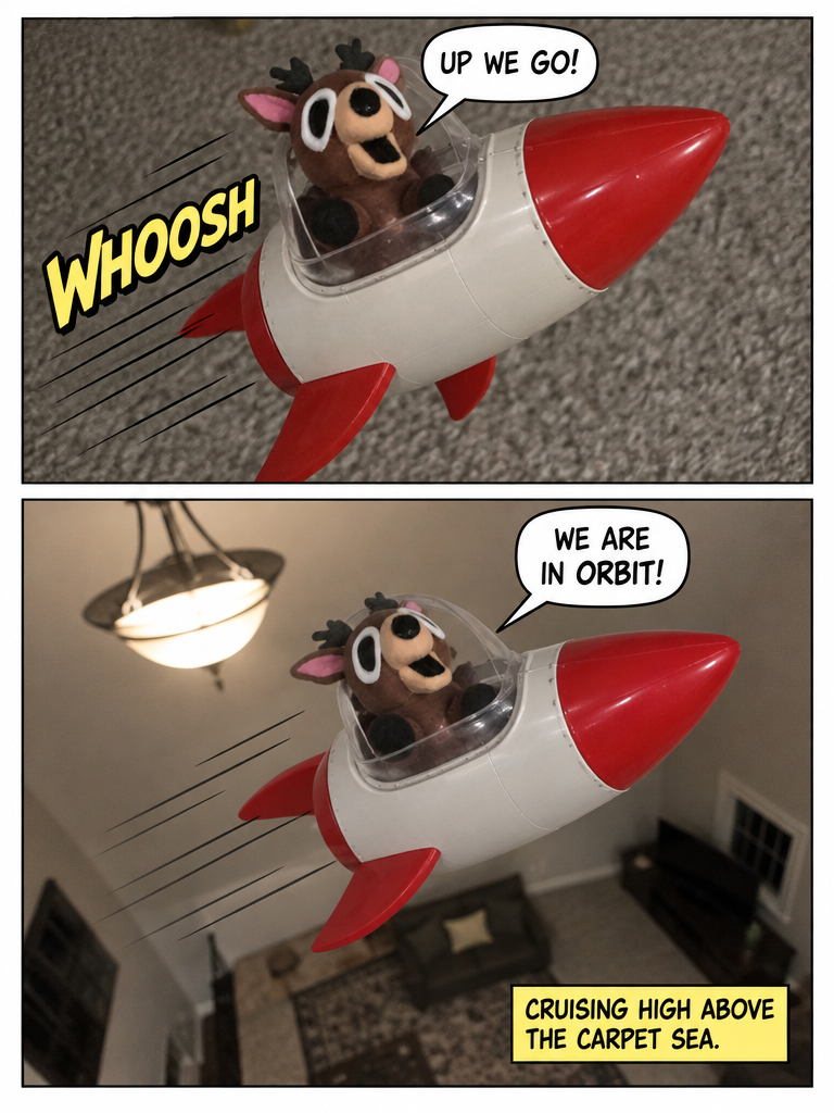 Rocket Deer Flight and Meteor Crash (page 2 of 4)