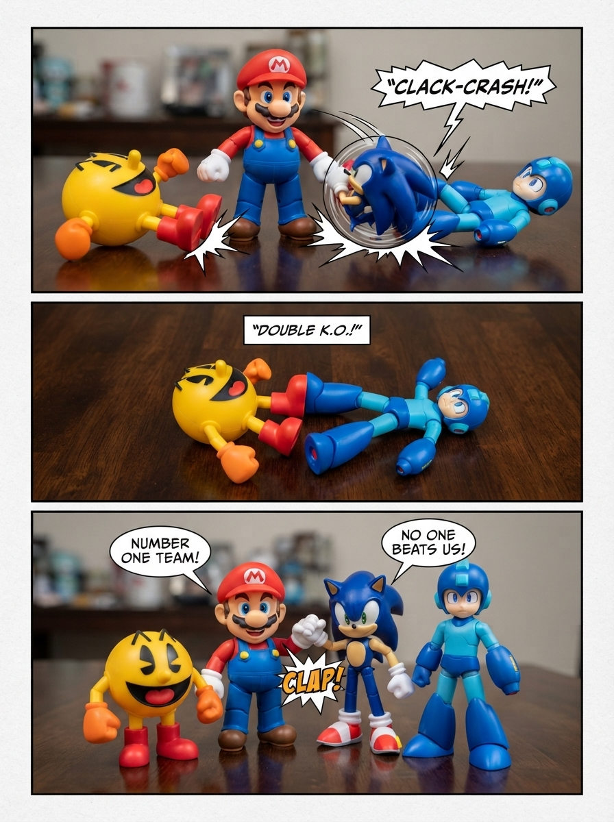 Mii Sonic and Mario vs Pac-Man and Mega Man (page 4 of 4)