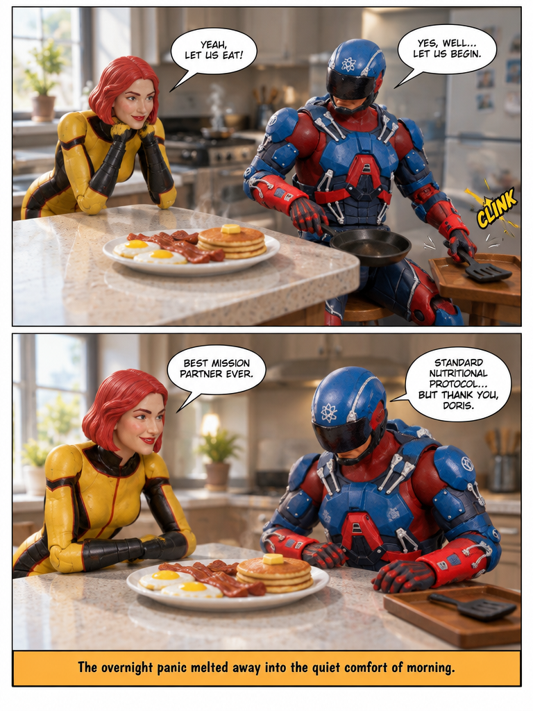 the atom and Giganta Morning Routine (page 4 of 4)