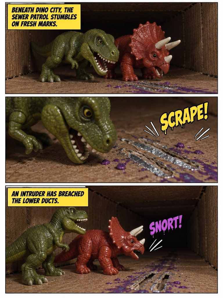 Subterranean Shadows over Dino City (page 3 of 4)