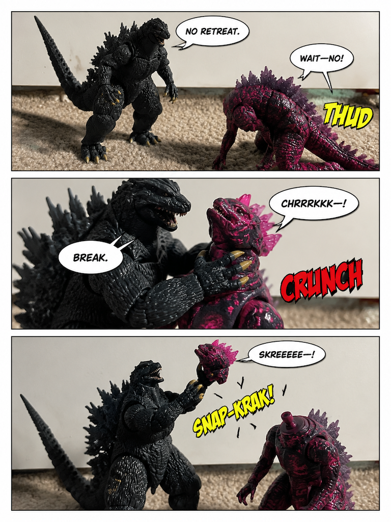 Godzilla in hell vs supercharged evolved Godzilla (page 3 of 4)