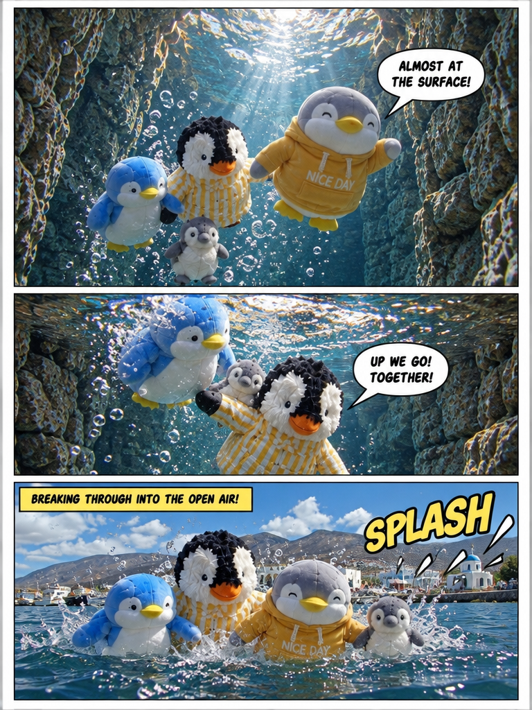 Three Penguin Siblings: Through the Sunken Portal to the Enchanted Glade (page 3 of 4)