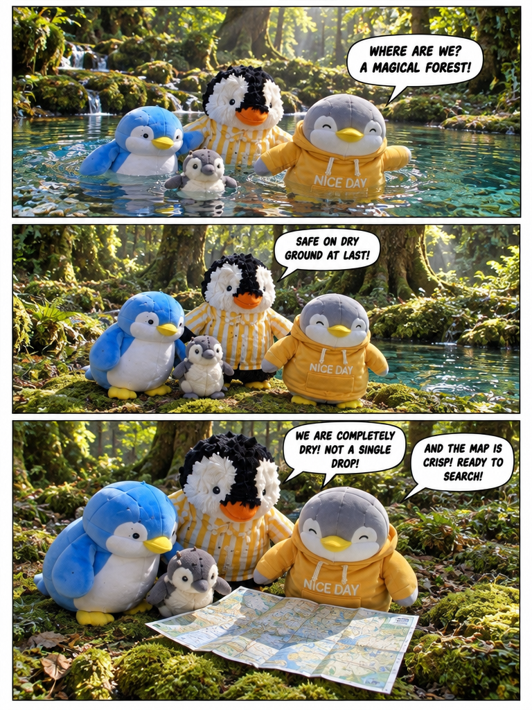 Three Penguin Siblings: Through the Sunken Portal to the Enchanted Glade (page 4 of 4)