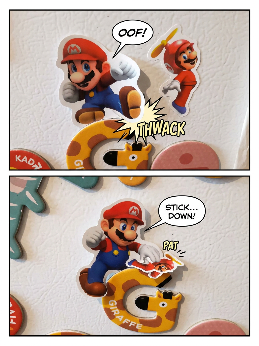 Sticker Drift on the Fridge Door (page 3 of 4)