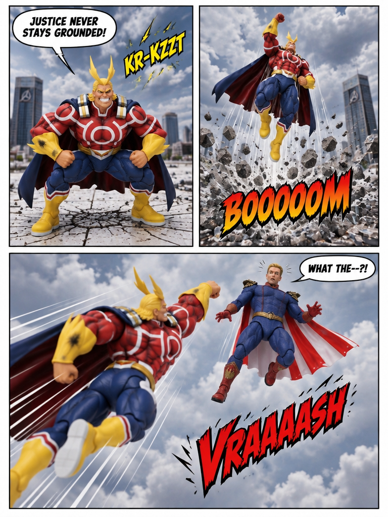 All Might vs Homelander πͺπΌ Clash Above the Divide π¬ Comic Story part 4 (page 2 of 4)