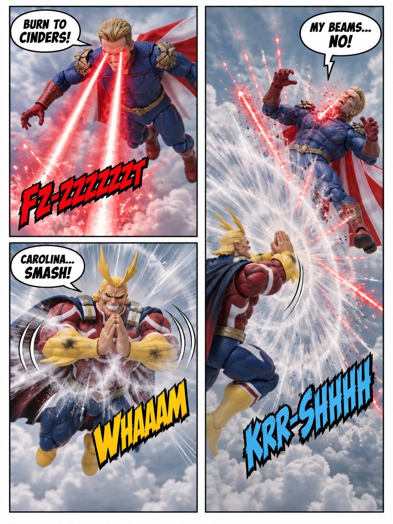 All Might vs Homelander πͺπΌ Clash Above the Divide π¬ Comic Story part 4 (page 3 of 4)