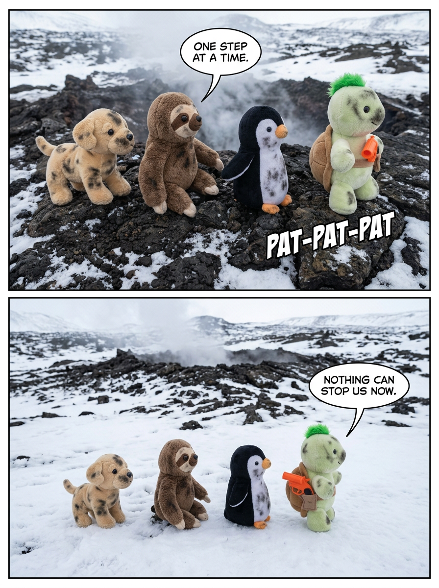 A Sigh of Relief Across the Volcanic Snow (page 2 of 4)