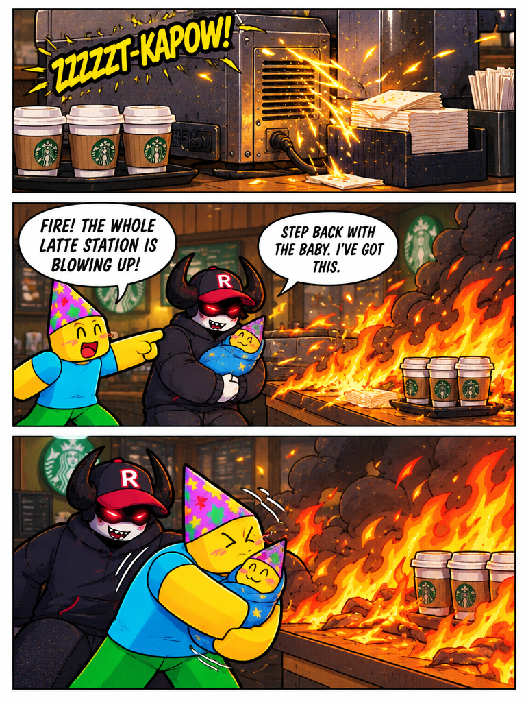 A Steamy Situation at the Coffee Kiosk (page 2 of 4)