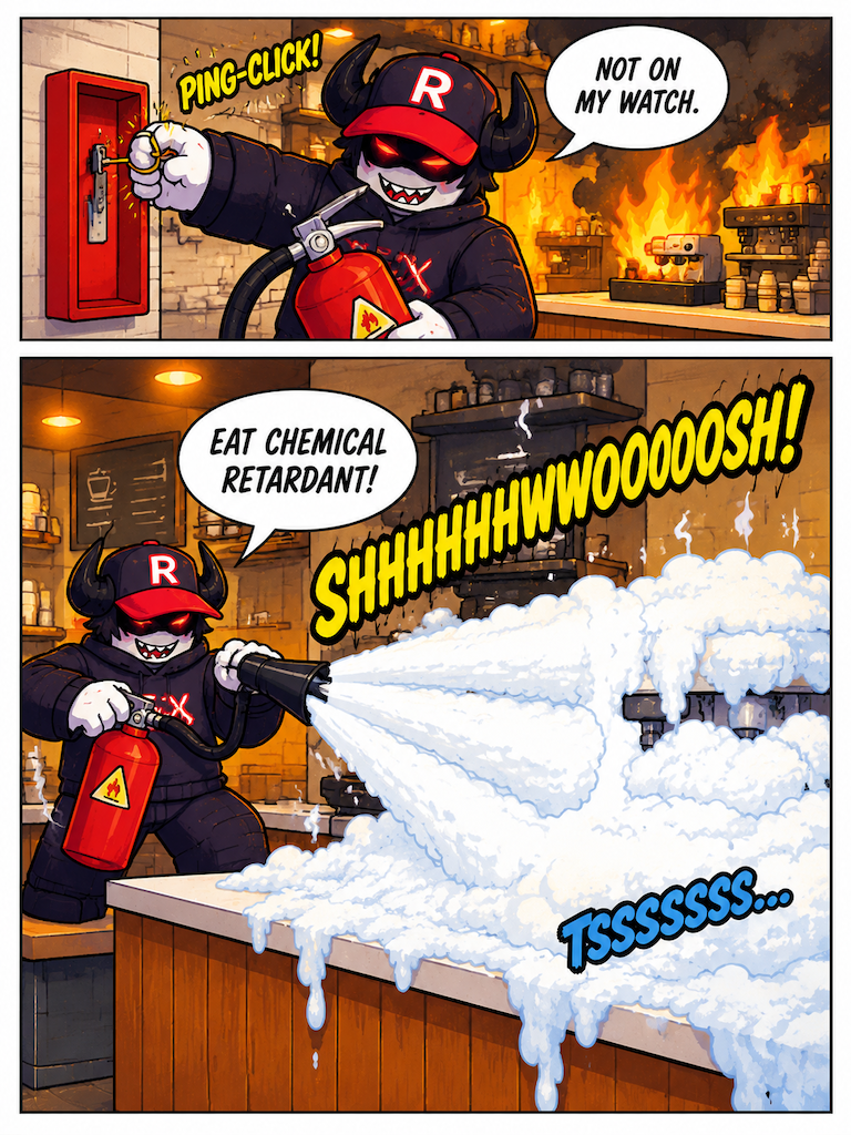 A Steamy Situation at the Coffee Kiosk (page 3 of 4)