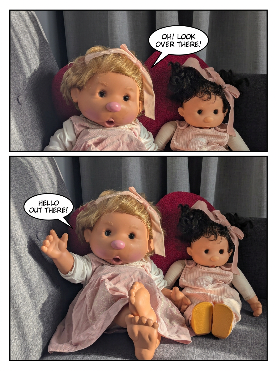 Two Dolls Waving (page 2 of 4)