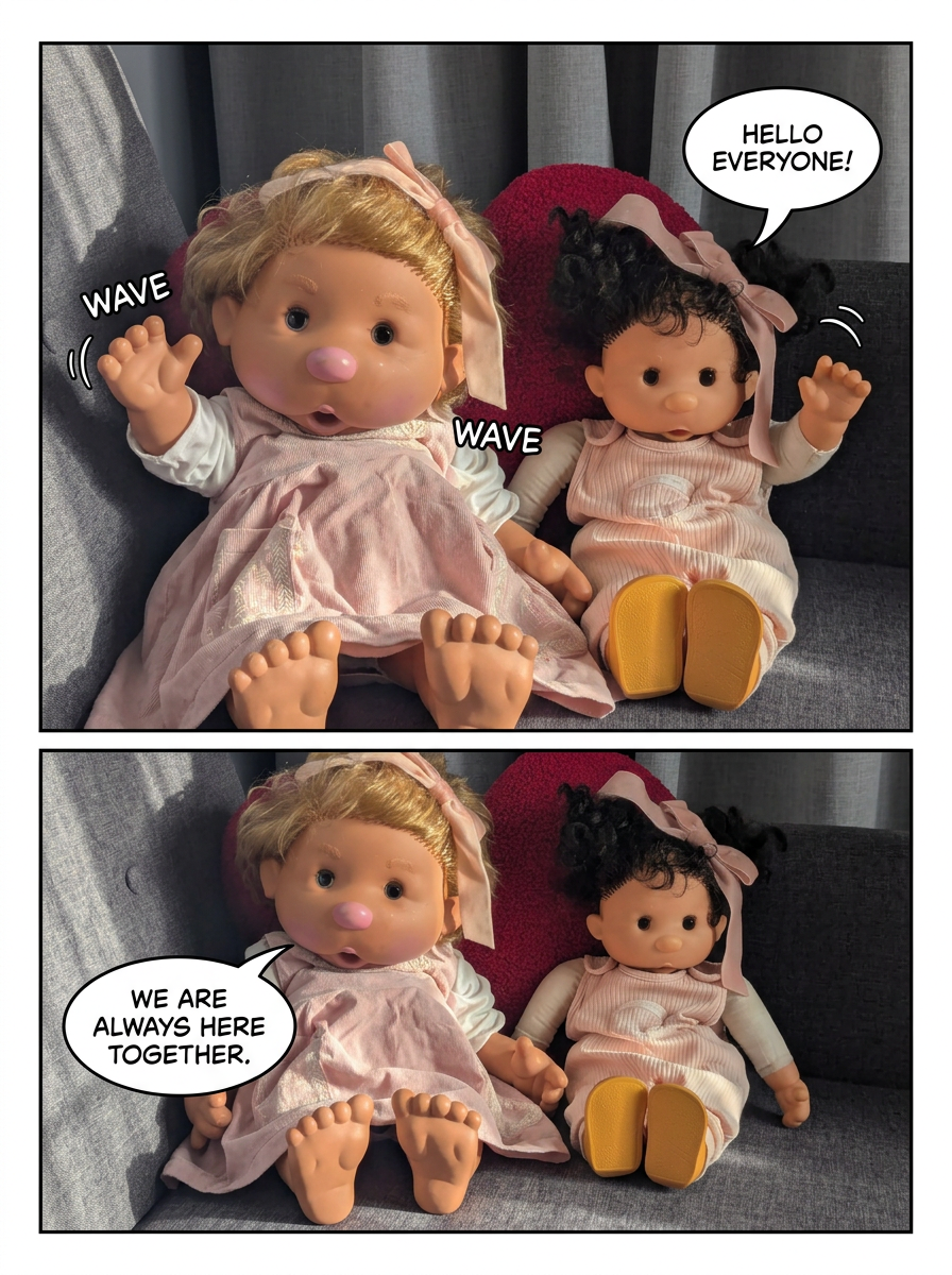 Two Dolls Waving (page 4 of 4)