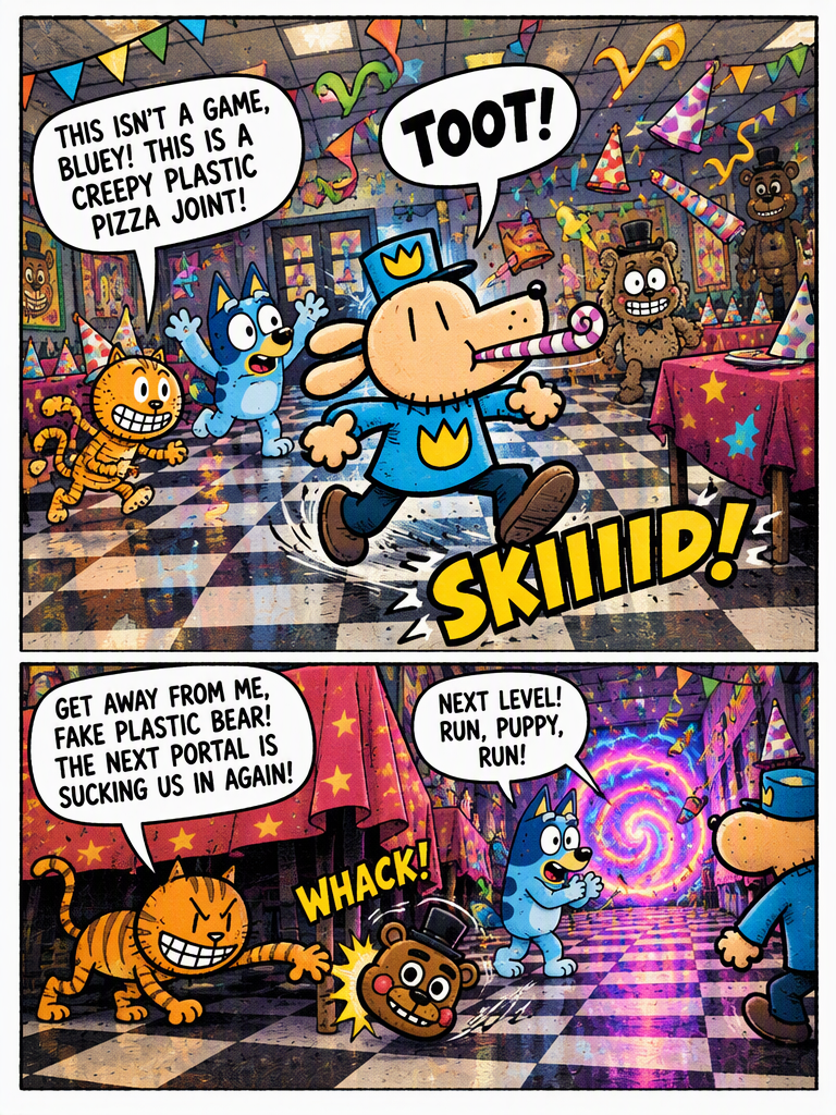 Dog Man and the Four-Door Pizzeria Portal (page 2 of 4)
