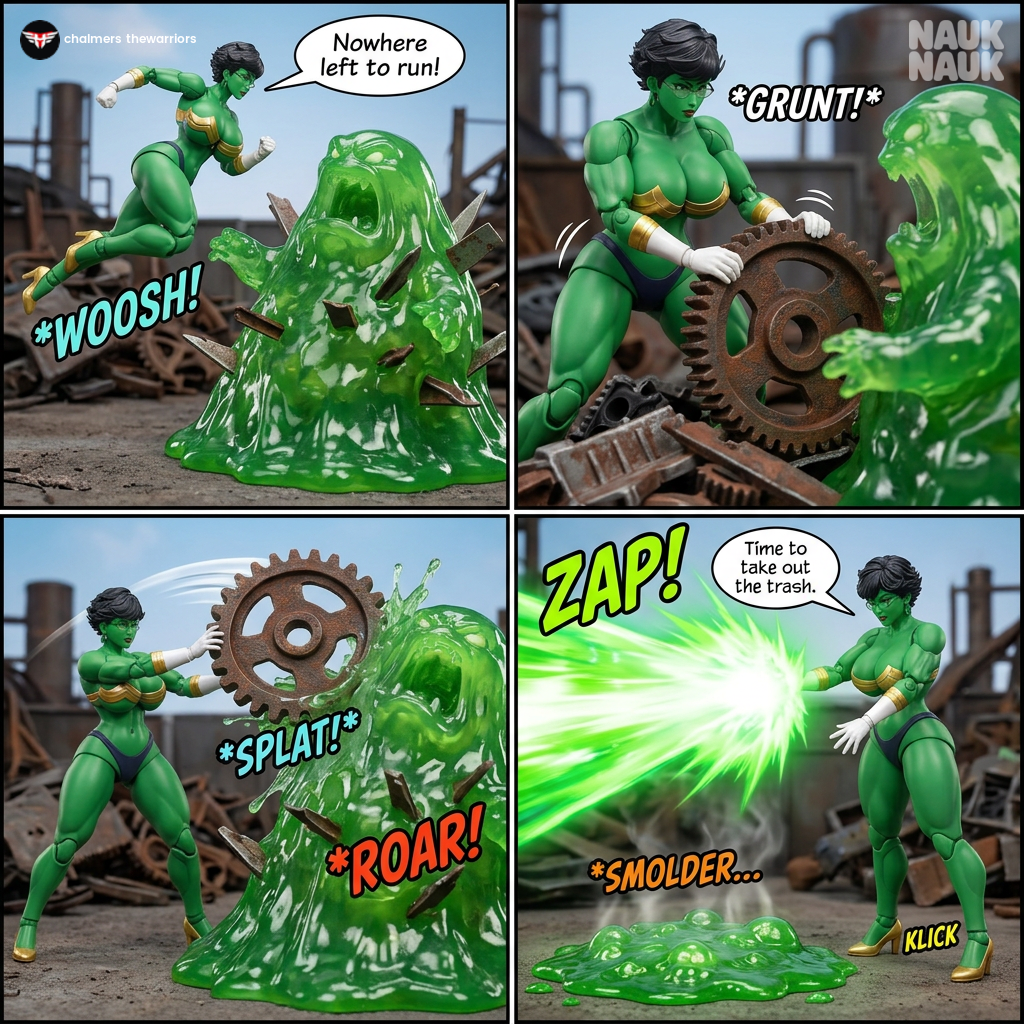 Slime Monster villain Takedown