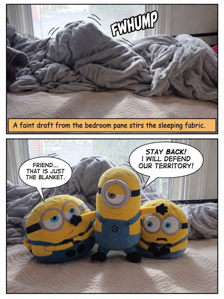 False Alarm on the Bedspread (page 2 of 4)