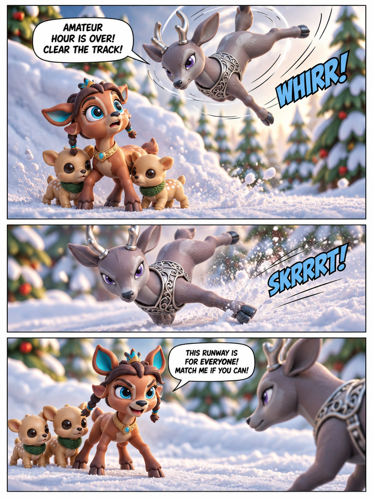 Winter Meadow Acrobats (page 3 of 4)