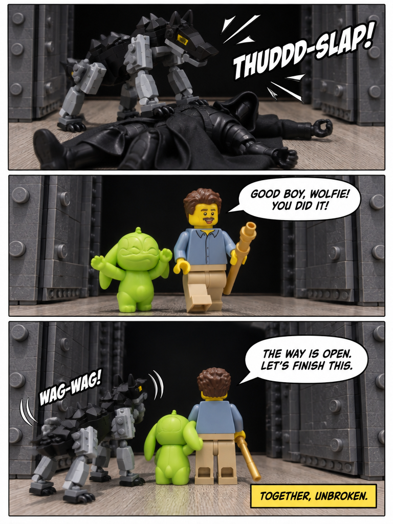 the bond of wolfie, caney and greeny continues (page 4 of 4)