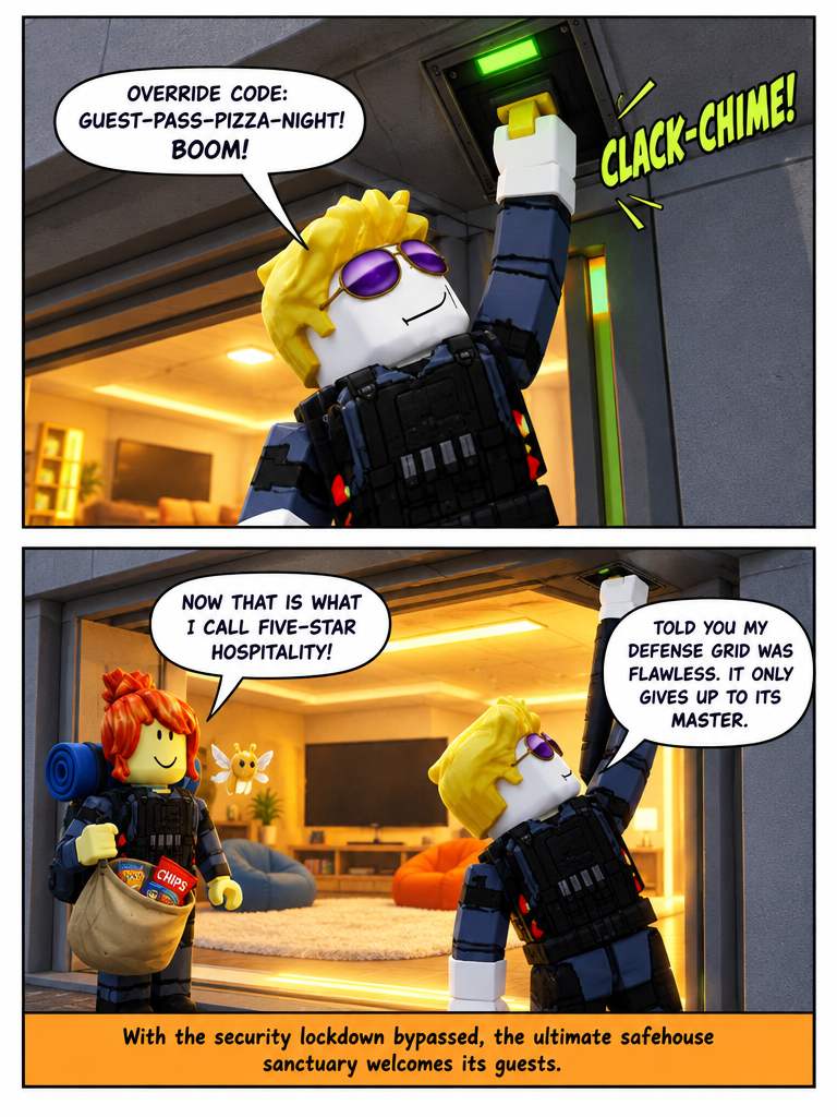 Sleepover at the Safehouse (page 3 of 8)