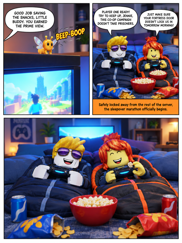 Sleepover at the Safehouse (page 4 of 8)