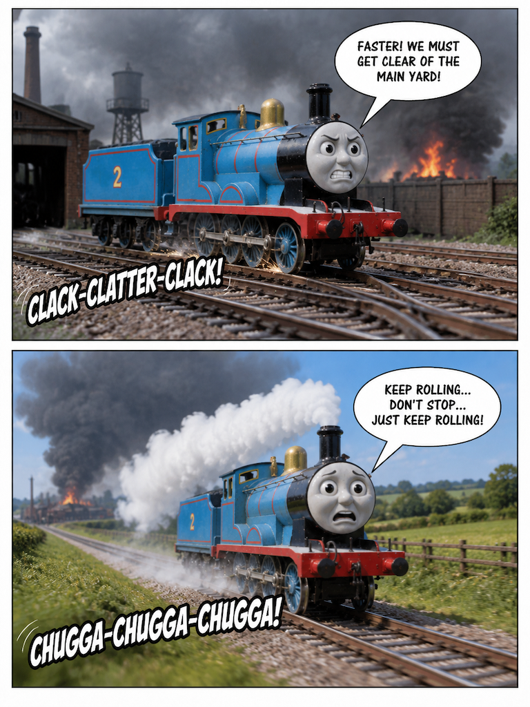 Escape from the Exploding Works (page 3 of 8)
