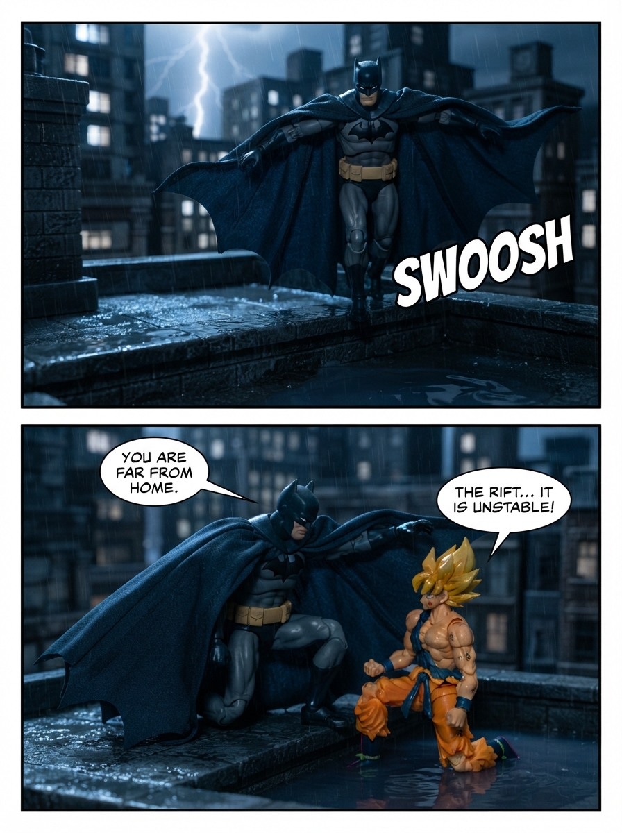 goku and batman VS purple super dumpling (page 2 of 4)