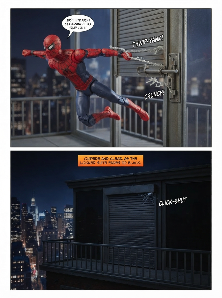 Spider-Man- Penthouse Infiltration and Escape - Comic Story part 4 (page 4 of 4)