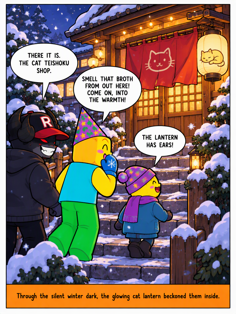 Winter Stroll to the Cat Cafe (page 2 of 4)