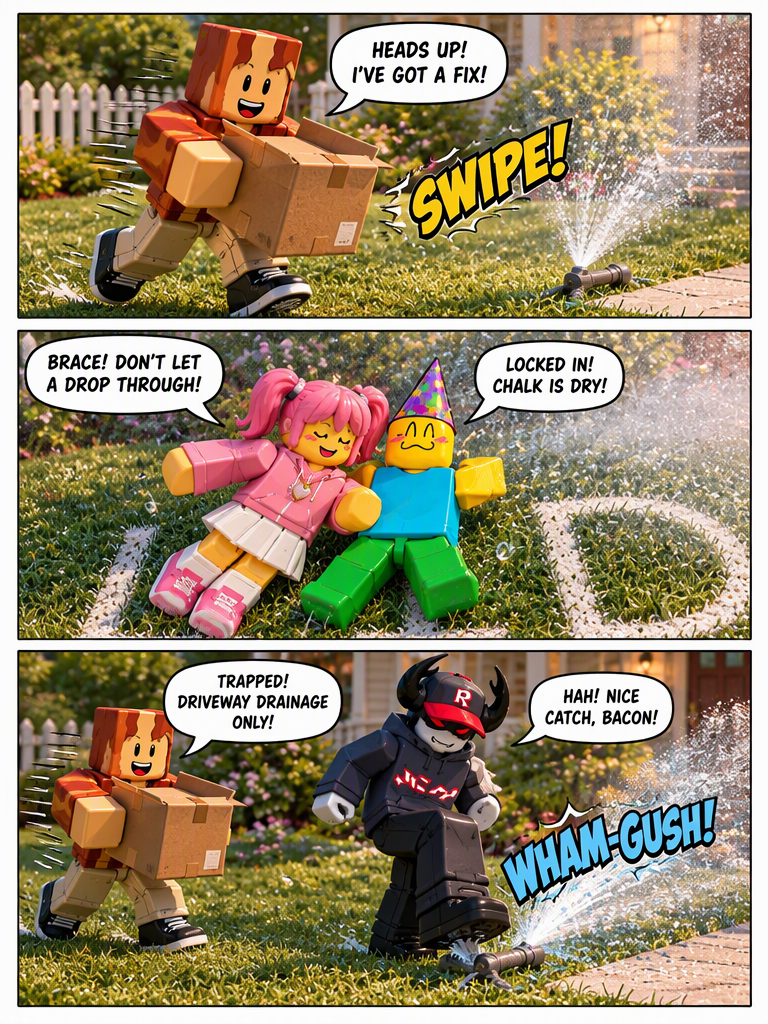.Sprinkler Panic on the Lawn (page 3 of 4)