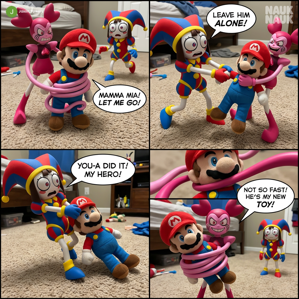 My toys are fighting again
