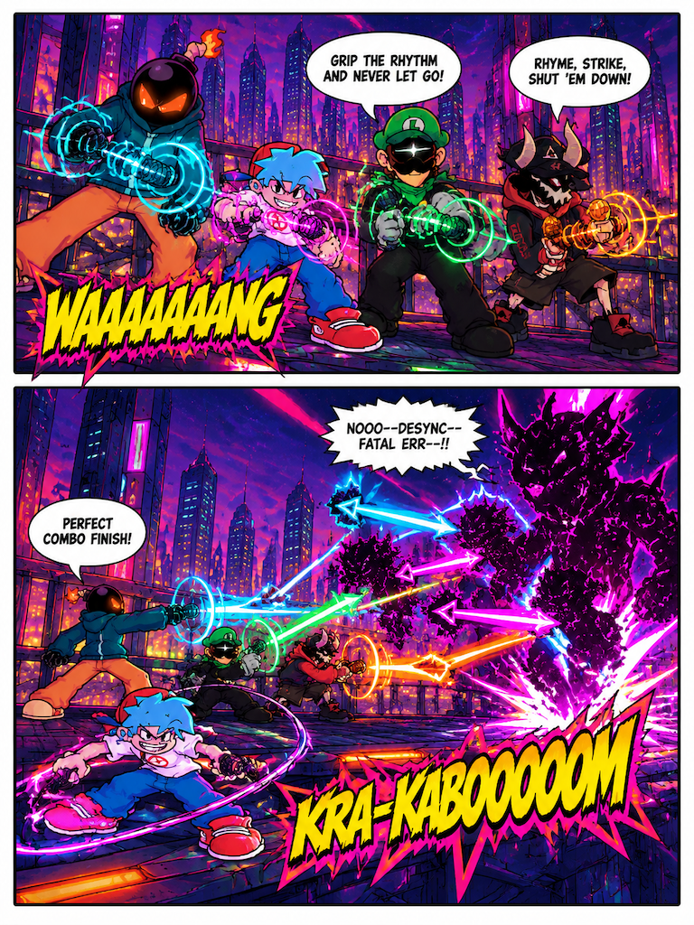 Neon Beatdown Against the Glitch (page 3 of 8)