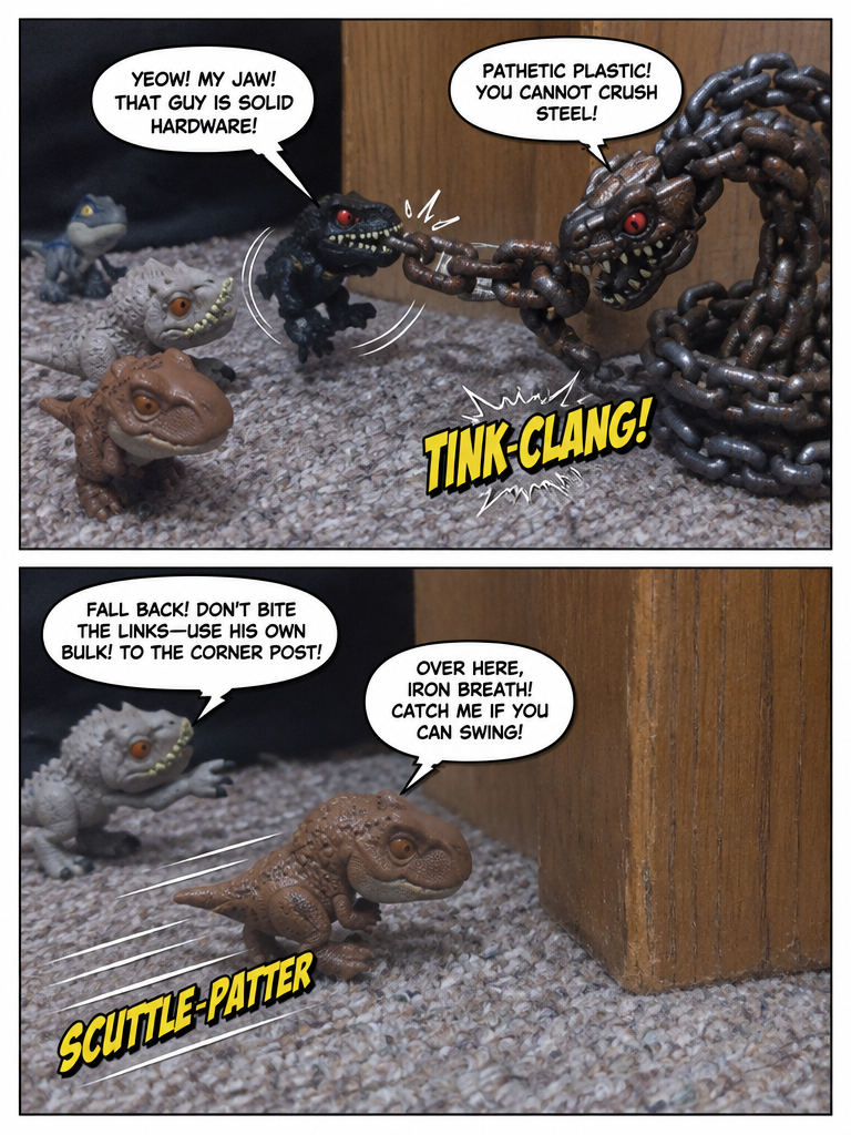 Justice Kid Dinos vs. Barry the Chain Monster (page 2 of 4)