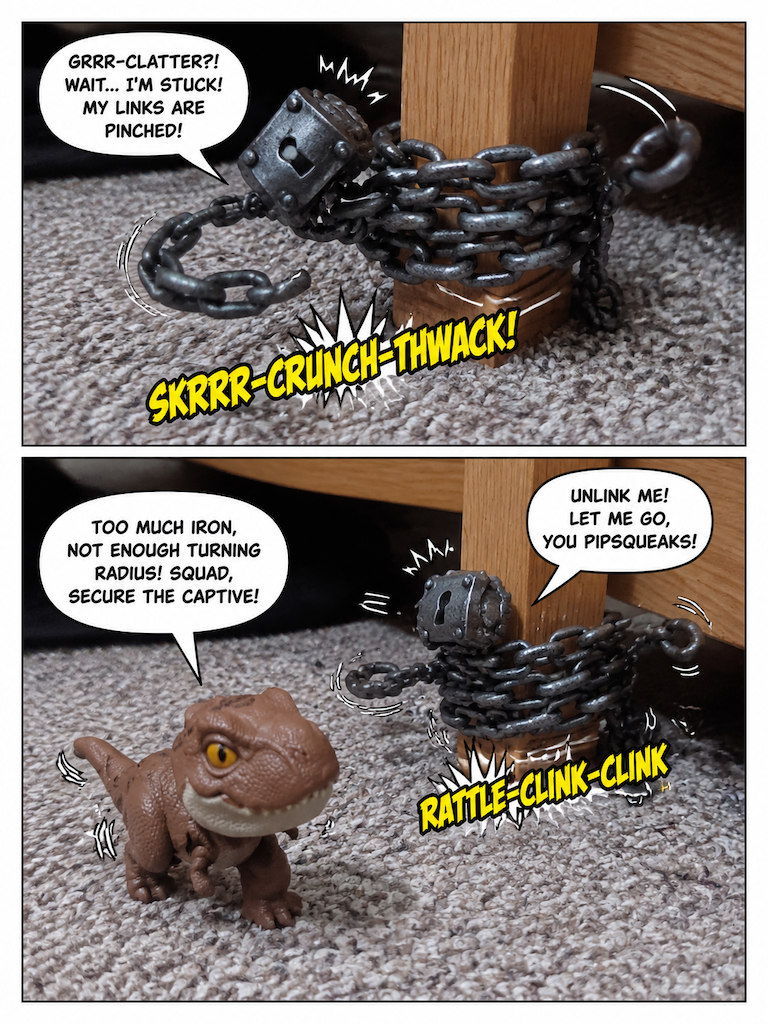 Justice Kid Dinos vs. Barry the Chain Monster (page 3 of 4)