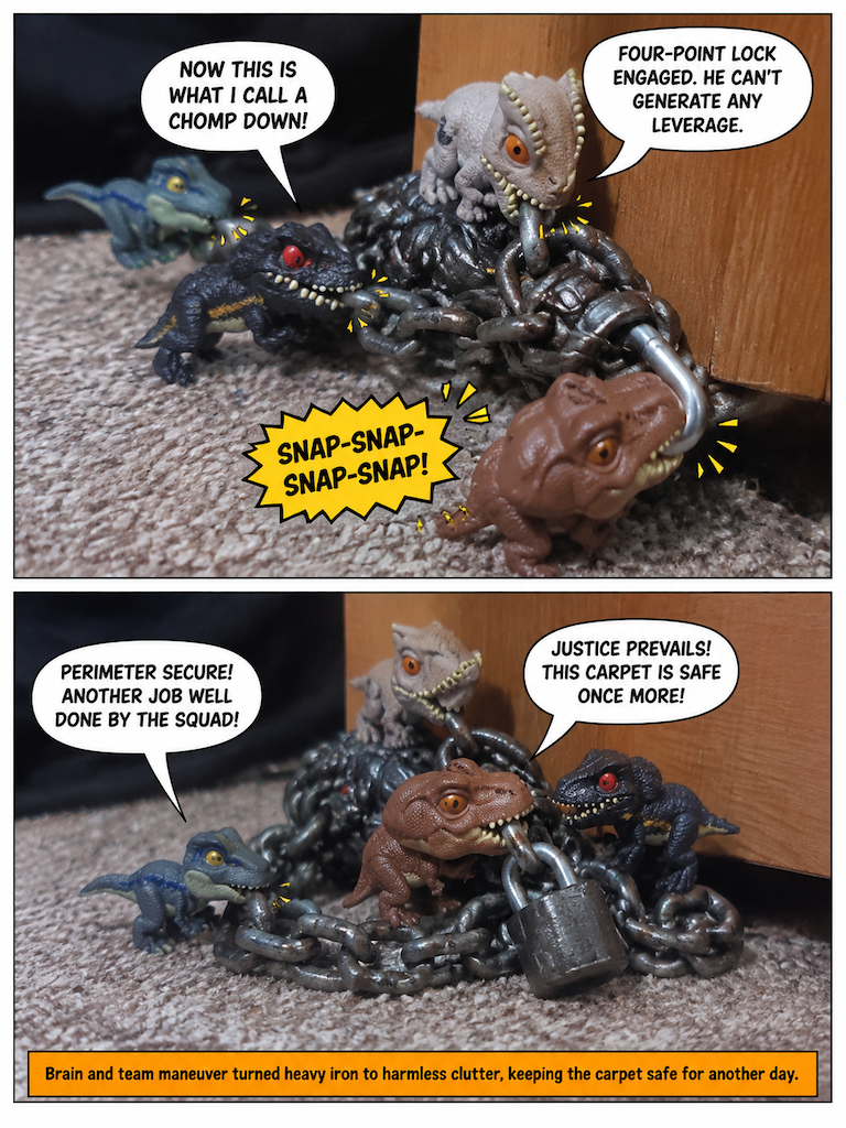 Justice Kid Dinos vs. Barry the Chain Monster (page 4 of 4)