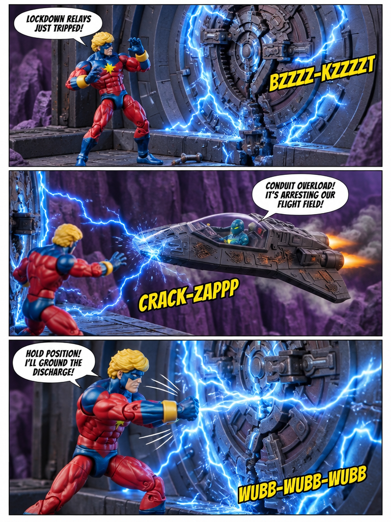 Captain Marvel  - Breaching the Storm Core  - Comic Story part 20 (page 3 of 4)