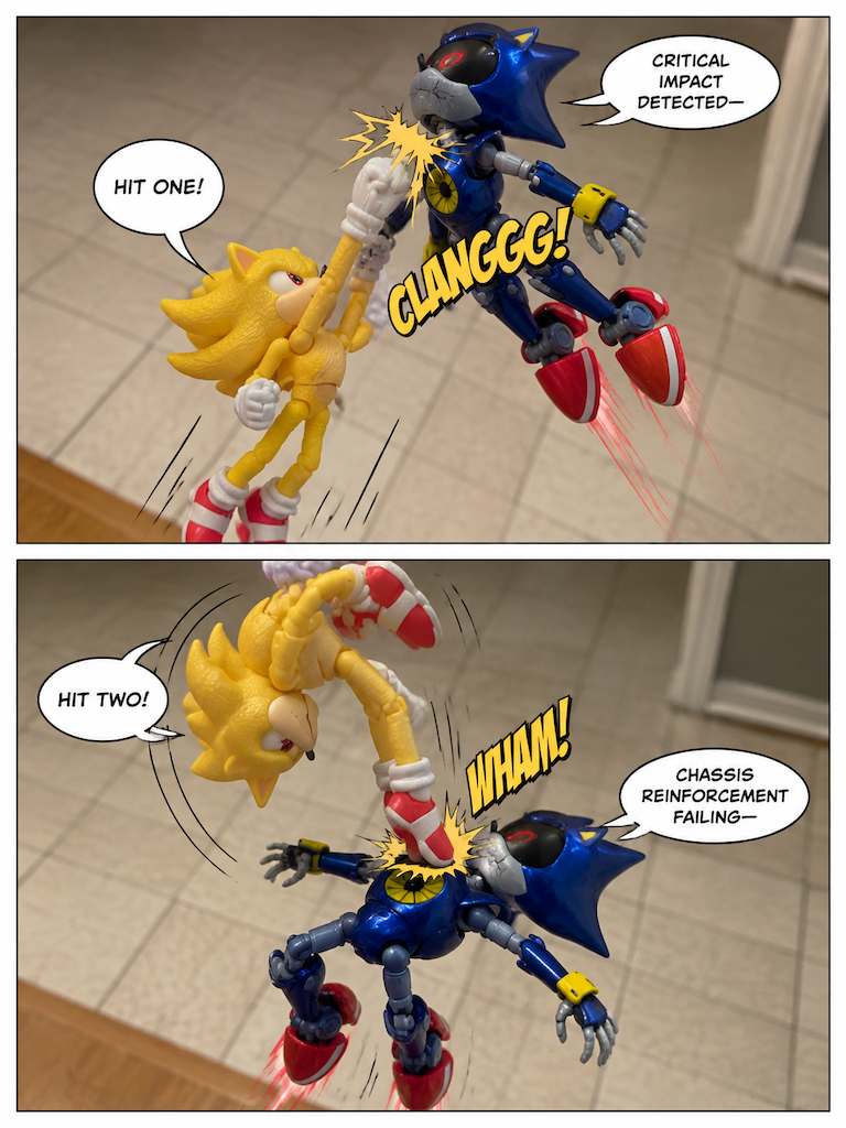 Super Sonic vs Metal Sonic (page 2 of 4)
